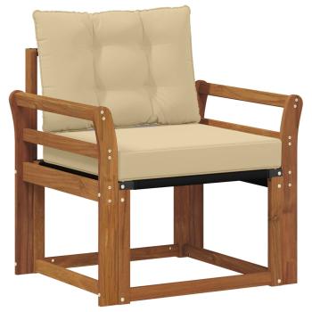 Outdoor-Sofa Massivholz Akazie Natur
