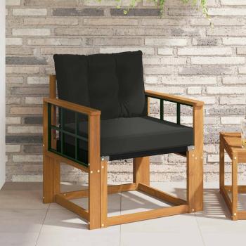 ARDEBO.de - 2 Stück Outdoor-Sofa Massivholz Akazie Natur