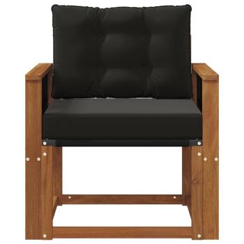 2 Stück Outdoor-Sofa Massivholz Akazie Natur