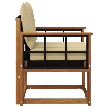 Outdoor-Sofa Massivholz Akazie Natur