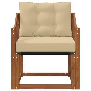 Outdoor-Sofa Massivholz Akazie Natur