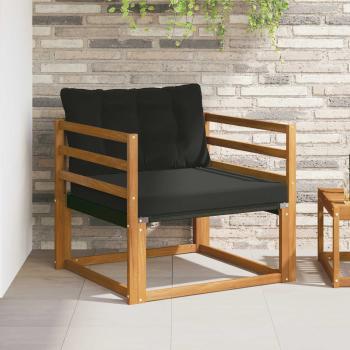 ARDEBO.de - Outdoor-Sofagarnitur Massives Akazienholz und Textilene Natur