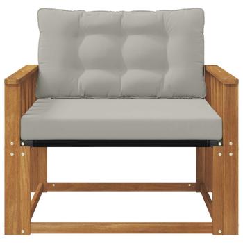 Outdoor-Sofagarnitur Massives Akazienholz und Textilene Natur