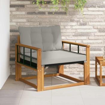 ARDEBO.de - Outdoor-Sofagarnitur Massives Akazienholz und Textilene Natur