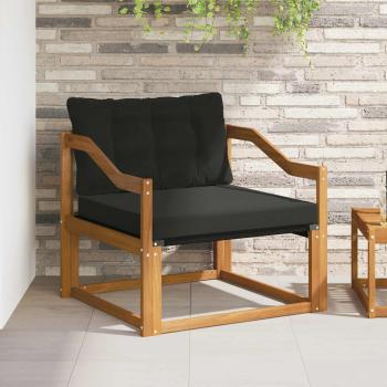 ARDEBO.de - Outdoor-Sofagarnitur Massives Akazienholz und Textilene Natur