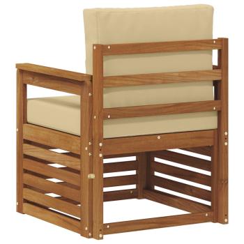 Outdoor-Sofagarnitur Massives Akazienholz und Polyester