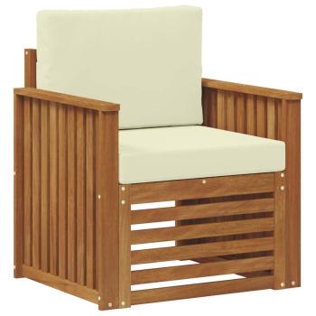 Outdoor-Sofagarnitur Massives Akazienholz und Polyester