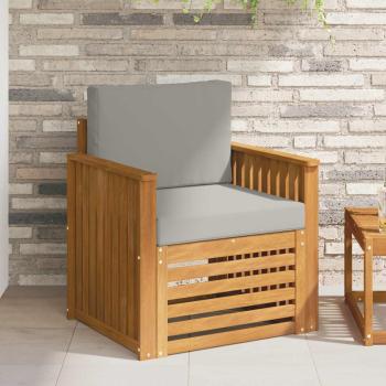 ARDEBO.de - Outdoor-Sofagarnitur Massives Akazienholz und Polyester