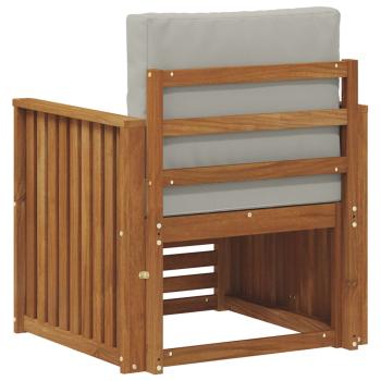 Outdoor-Sofagarnitur Massives Akazienholz und Polyester