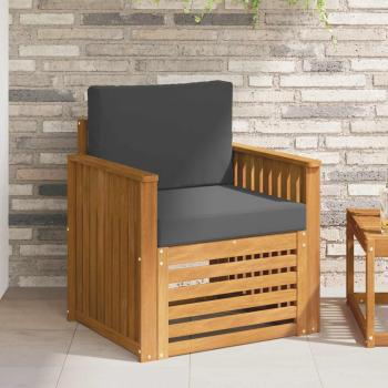 ARDEBO.de - Outdoor-Sofagarnitur Massives Akazienholz und Polyester