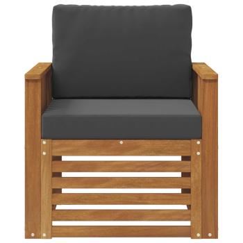 Outdoor-Sofagarnitur Massives Akazienholz und Polyester