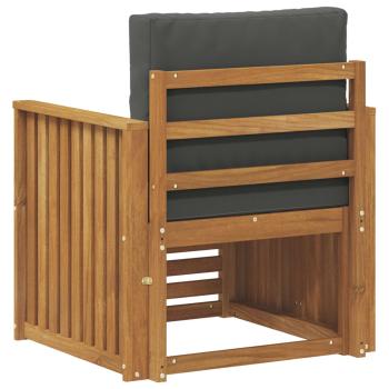 Outdoor-Sofagarnitur Massives Akazienholz und Polyester