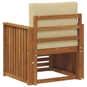 Outdoor-Sofagarnitur Massives Akazienholz und Polyester