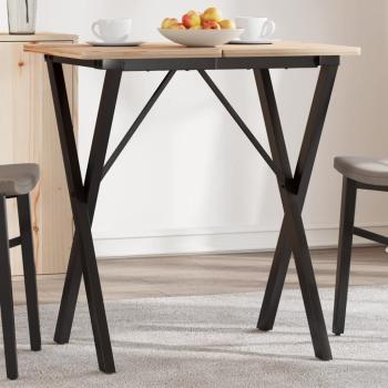 ARDEBO.de - Esstisch-Gestell in X-Form 50x40x73 cm Stahl