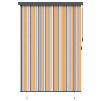 Rollo Gelb und Blau 180 x 250 cm Stoff und Aluminium
