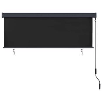 Rollo Anthrazit 180 x 250 cm Stoff und Aluminium