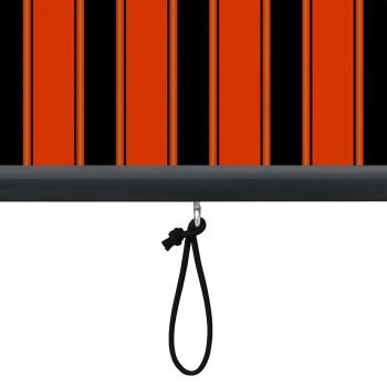Rollo Orange und Braun 180 x 250 cm Stoff und Aluminium