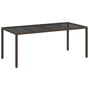 Gartentisch Braun Poly-Rattan