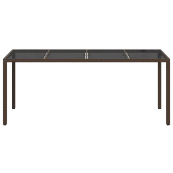 Gartentisch Braun Poly-Rattan