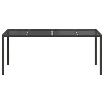 Gartentisch Schwarz Poly-Rattan