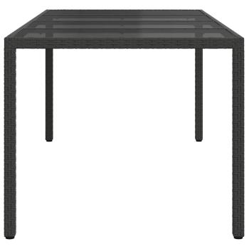 Gartentisch Schwarz Poly-Rattan