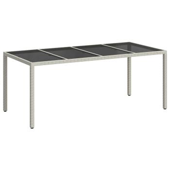 Gartentisch Weiß Poly-Rattan