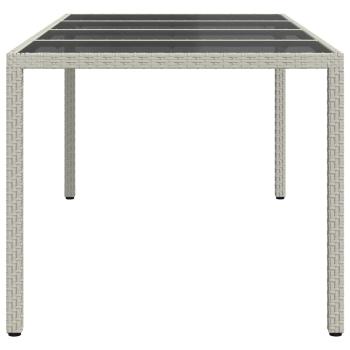 Gartentisch Weiß Poly-Rattan