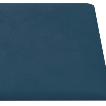 Wandkopfteilen 12 Stk. Blau Samt