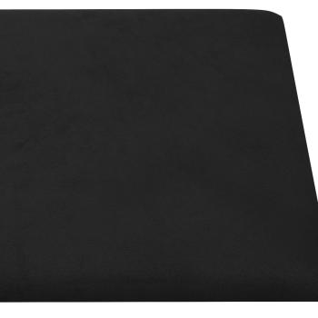 Wandkopfteilen 12 Stk. Schwarz Samt
