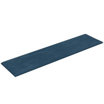 Wandkopfteilen 12 Stk. Blau Samt