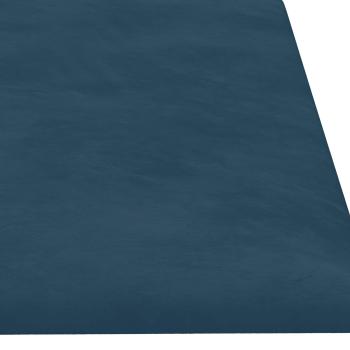 Wandkopfteilen 12 Stk. Blau Samt