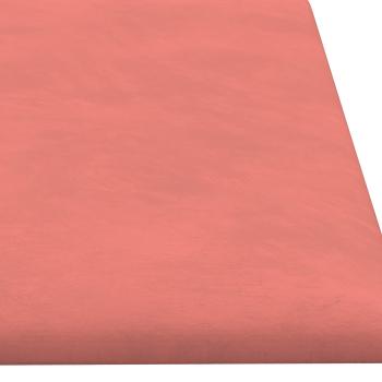 Wandkopfteilen 12 Stk. Rosa Samt