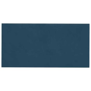 Wandkopfteilen 12 Stk. Blau Samt