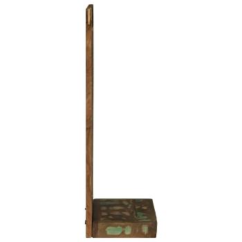 Badezimmer Spiegel mit Regal Braun Massives upgecyceltes Holz