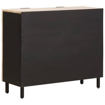 Sideboard mit Regal Weiße gewaschene Oberfläche 90 x 33 x 75 cm