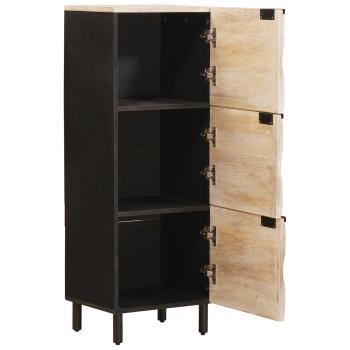 Highboard Weiße gewaschene Oberfläche 40 x 33 x 110 cm