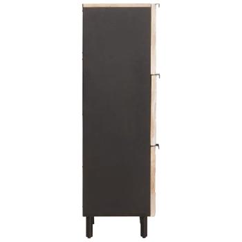 Highboard Weiße gewaschene Oberfläche 40 x 33 x 110 cm