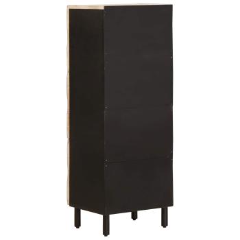 Highboard Weiße gewaschene Oberfläche 40 x 33 x 110 cm