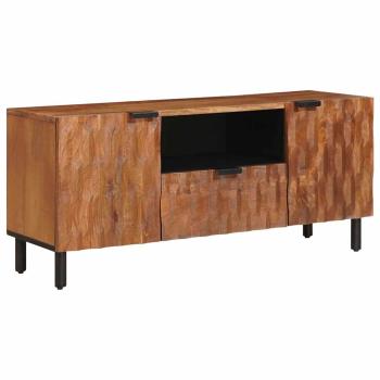 ARDEBO.de - TV-Schränk mit Tür Akazienbraune Oberfläche 105 x 33 x 46 cm