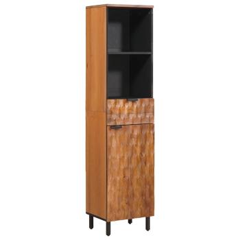 ARDEBO.de - Badezimmerschrank Braun 38 x 33 x 160 cm Massivholz Mango