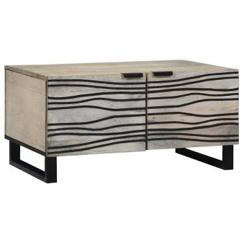 ARDEBO.de - Couchtisch Weiß 80 x 50 x 40 cm Holzwerkstoff