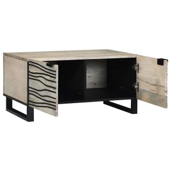 Couchtisch Weiß 80 x 50 x 40 cm Holzwerkstoff