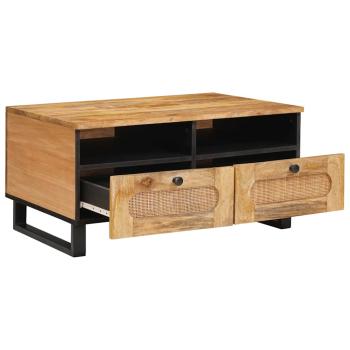 Couchtisch Artisan-Eiche 80 x 54 x 40 cm Massivholz Mango