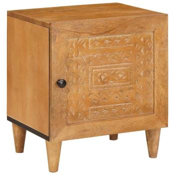 ARDEBO.de - Nachttisch Hellbraun 80 x 50 x 40 cm Holzwerkstoff