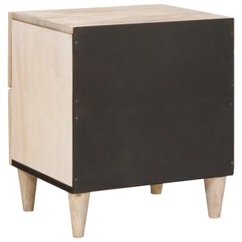 Nachttisch Weiß 40 x 33 x 46 cm Holzwerkstoff