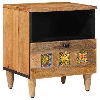 ARDEBO.de - Nachttisch Natur 40 x 33 x 46 cm Massivholz Mango