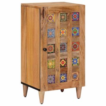 ARDEBO.de - Sideboard mit Speicher Natur 40 x 33 x 75 cm Massivholz Mango
