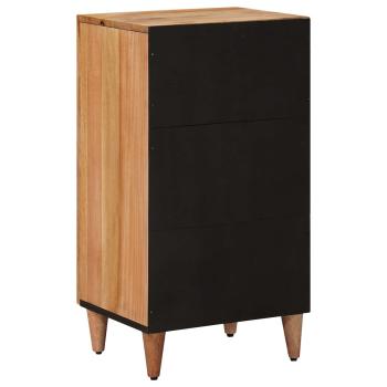 Sideboard mit Speicher Natur 40 x 33 x 75 cm Massivholz Mango