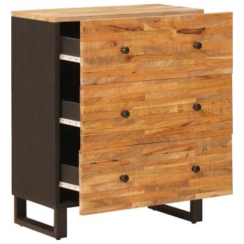 Aufbewahrungs-Sideboard 60 x 33 x 75 cm Massivholz Mango Braun