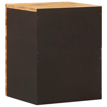 Badezimmer Hängeschrank Natur 38 x 33 x 48 cm Massivholz Mango